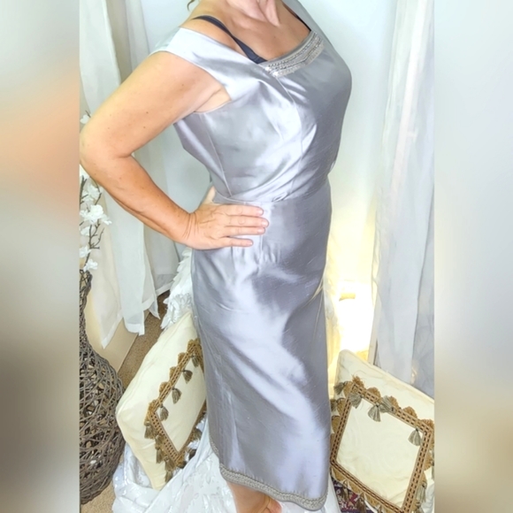 Anthea Crawford pure silk size 16  2-piece coordinate-worn once - Picture 4 of 17